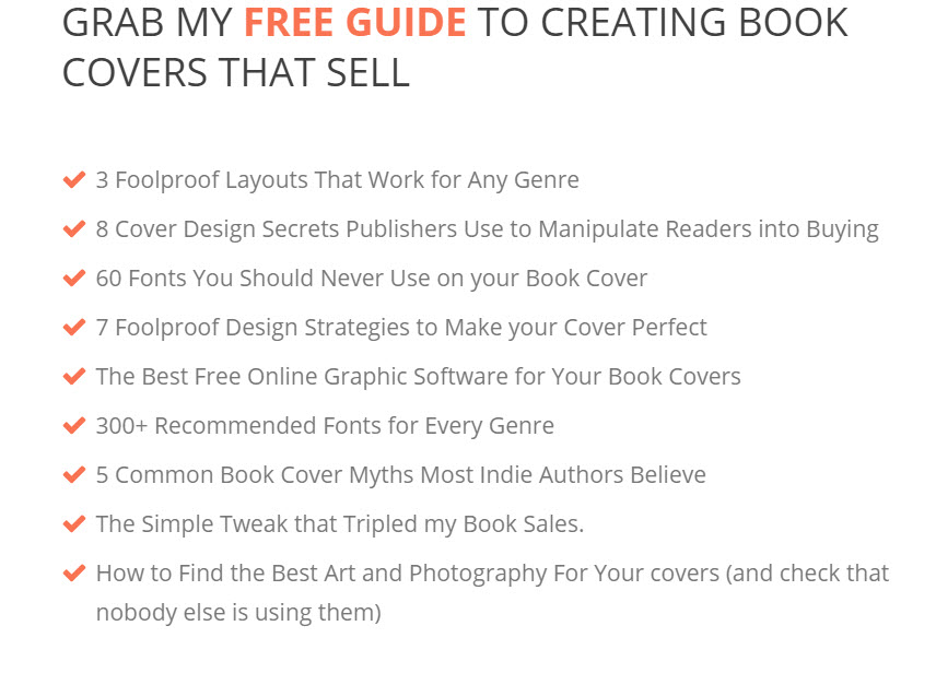 checklist DIY Book Covers - Free book design tools, tips and templates