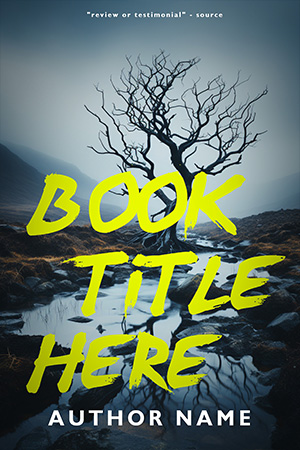 thriller6a Book Cover Design Templates and 3D Mockups to Make Your Book Beautiful